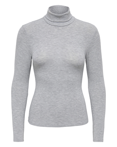 Only - ONLGlamour Langarmshirt - Light Grey Melange